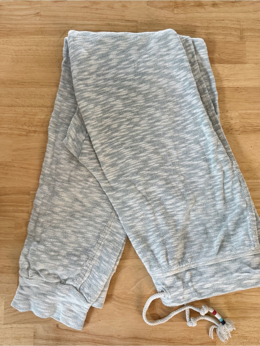 Anthropologie Heathered Light mint/white Lounge Joggers